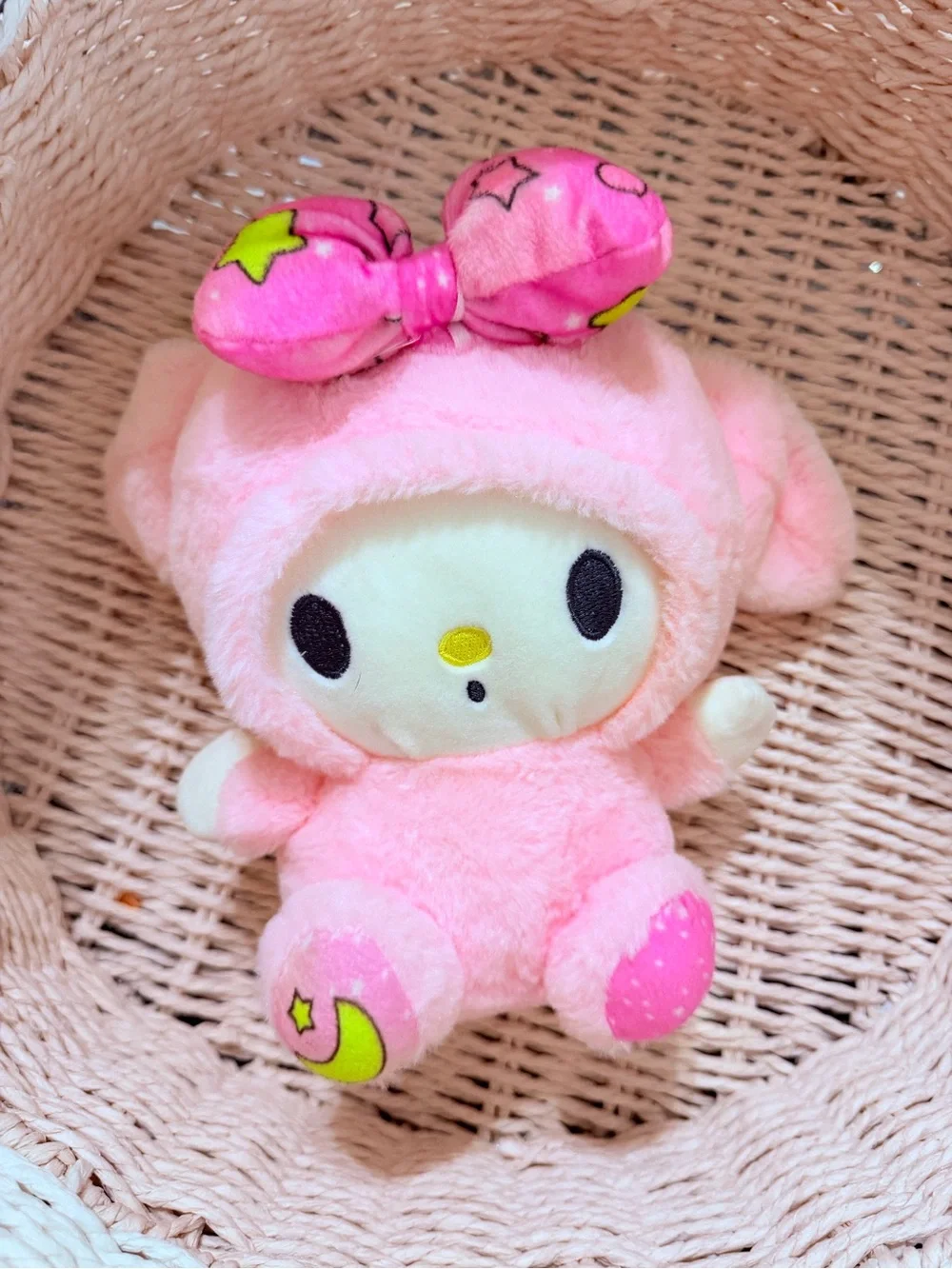 Sanrio My Melody Plush Stuffed Animal Pink 7” Hello Kitty Kawaii Soft Toy